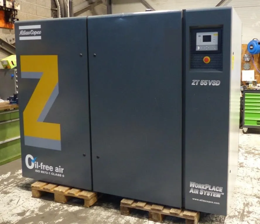 Atlas Copco ZT55VSD Винтовой безмасляный компрессор Б/У (Контрактный)
