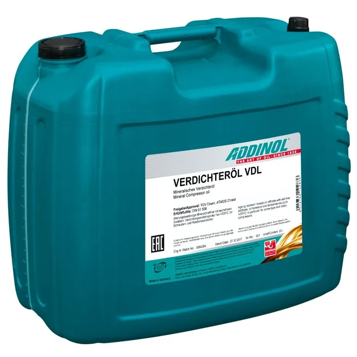 ADDINOL Verdichterol VDL 32S Компрессорное масло, 20л