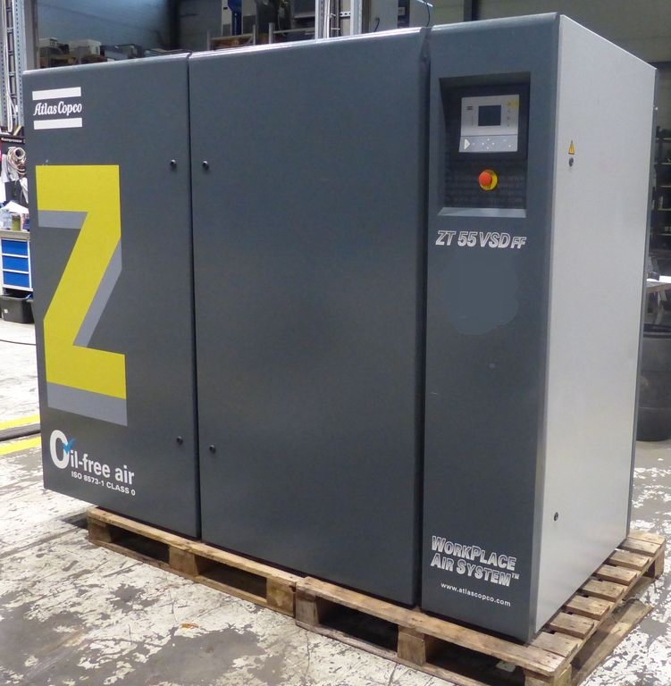 Atlas Copco ZT55VSDFF Безмасляный винтовой компрессор Б/У (Контрактный)