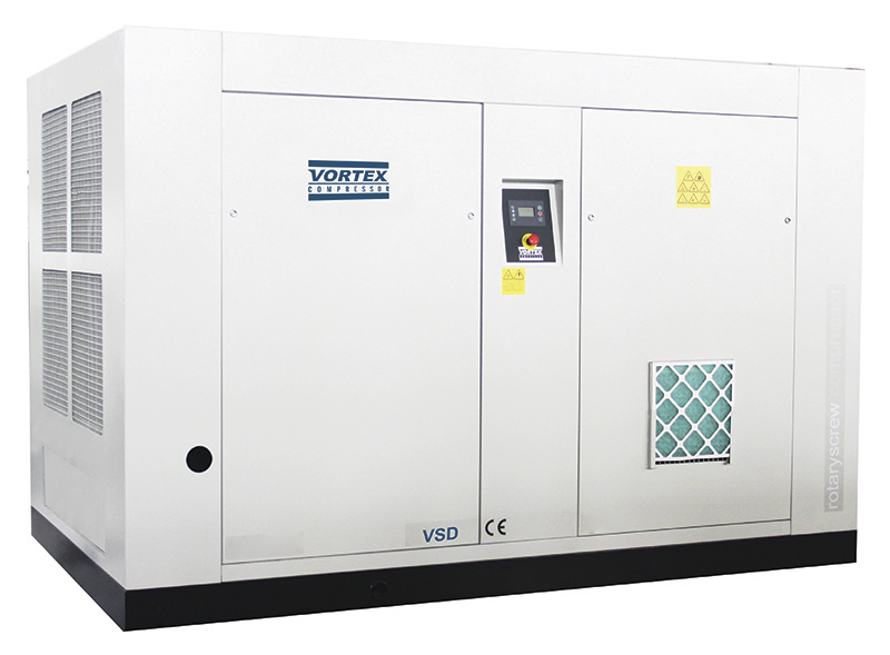 Vortex VSD 250кВт 7.5Атм Винтовой инверторный компрессор