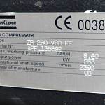 Atlas Copco ZR250VSDFF Безмасляный винтовой компрессор Б/У (Контрактный)